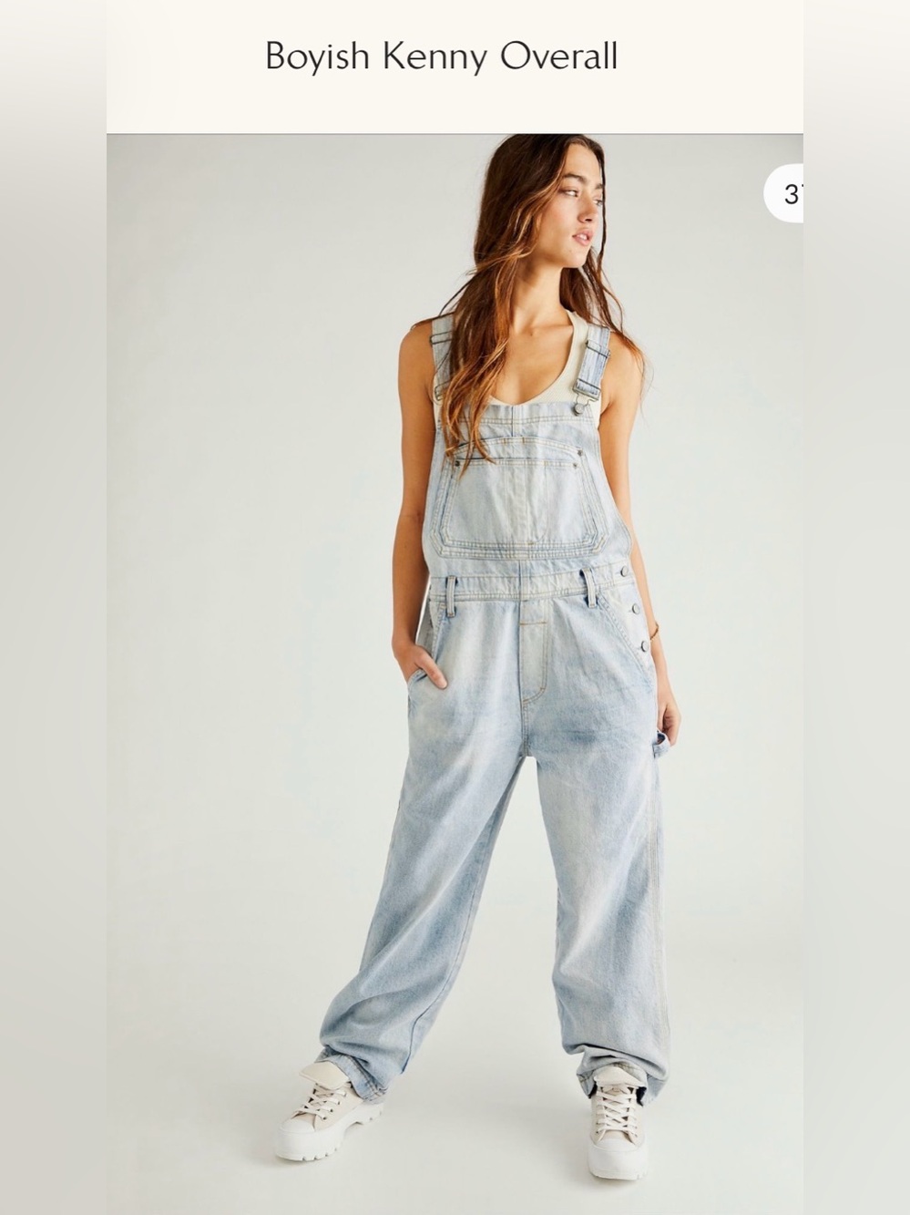 BOYISH Slouchy overalls from FREE PEOPLE Size S